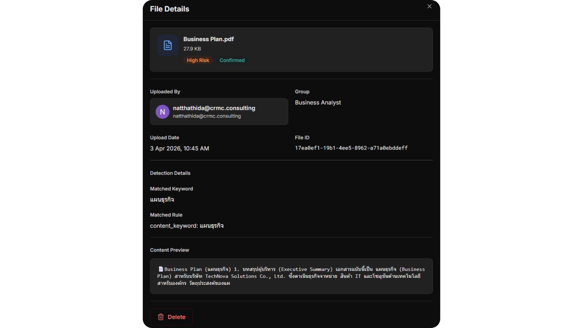 OpenTrust AI Chat - Audit Log 2
